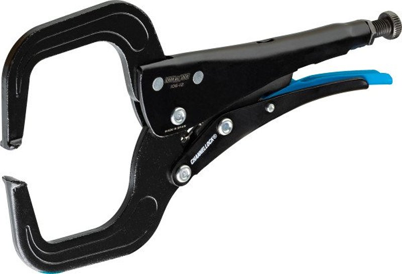 Channellock 106-12 Locking Pliers, 12 in OAL, 4 in Jaw Opening, 3-1/2 in L Jaw