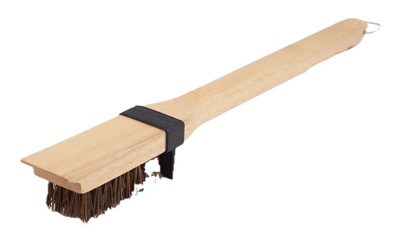 Broil King 65228 Grill Brush, Palmyra Bristle, Wood Handle, 20 in L
