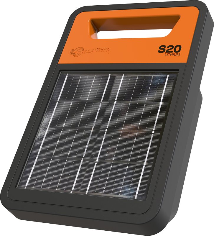 Gallagher G350404 Solar Fence Energizer, 9.2 kV Output, Lithium Iron Phosphate Battery, 2 mile Fence Distance
