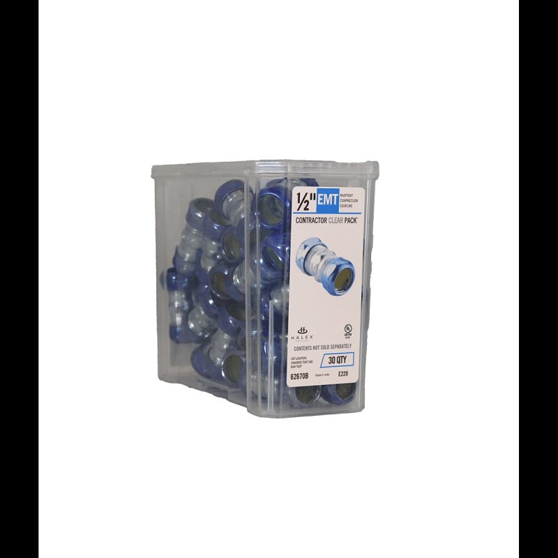 Halex 62607B Coupling, 3/4 in Compression, Steel, 25/BX