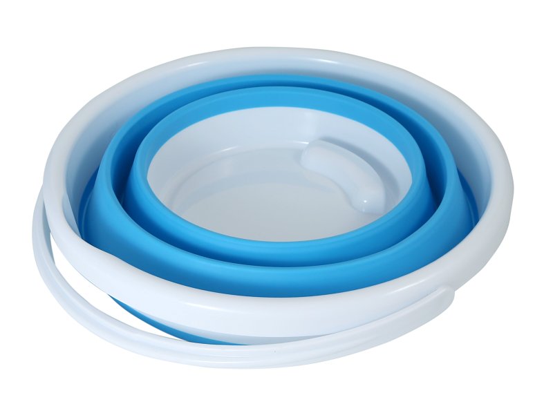 Coghlan's 2081 Collapsible Bucket, 10 L, PP/TPR Plastic, Blue/White