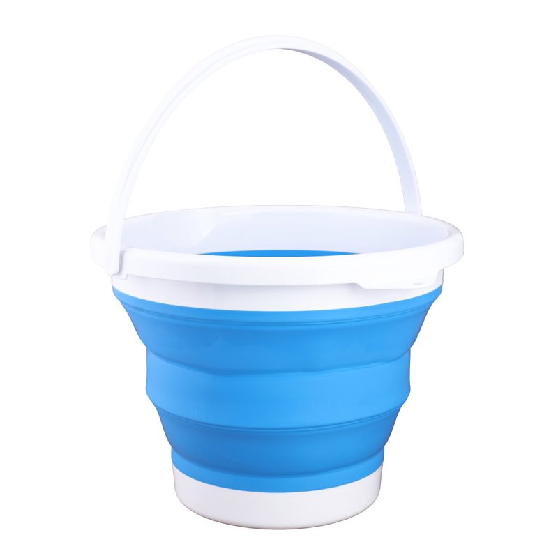Coghlan's 2081 Collapsible Bucket, 10 L, PP/TPR Plastic, Blue/White