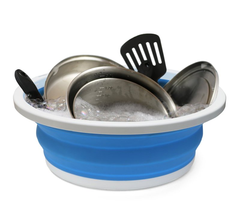 Coghlan's 2082 Collapsible Sink, PP Plastic/TPR, Blue/White