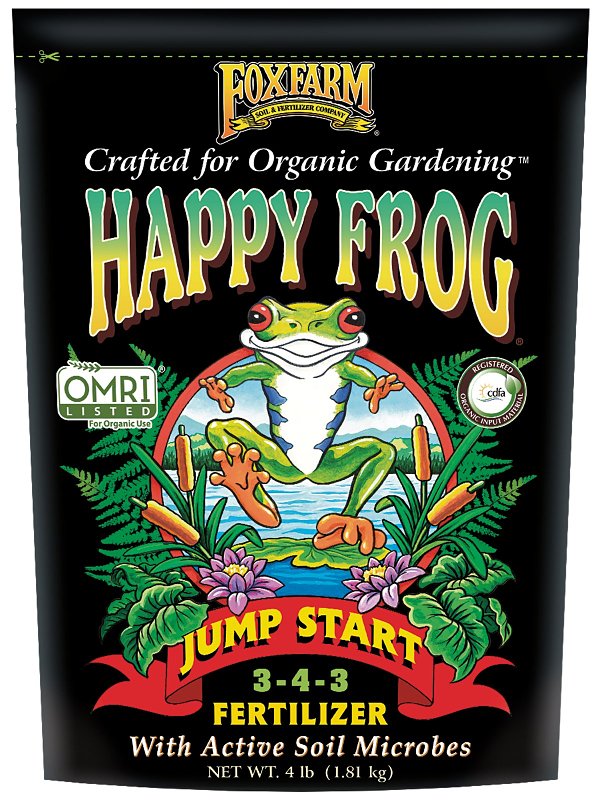 Happy Frog 500008 Jump Start Fertilizer, 4 lb, 3-4-3 N-P-K Ratio