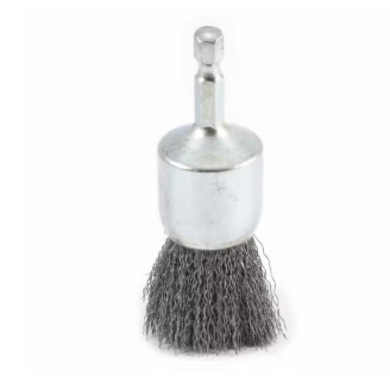 Forney 72738 Wire End Brush, 1 in Dia, 0.008 in Dia Bristle, Steel Bristle