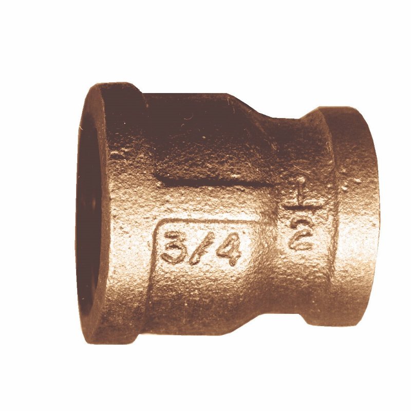 Fairview 119-HEP Reducing Pipe Coupling, 1 x 3/4 in, FPT, Brass, 1200 psi Pressure