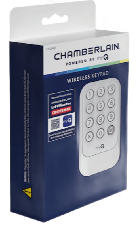 Chamberlain 940EV-P2 Wireless Keypad, CR123A Alkaline Battery