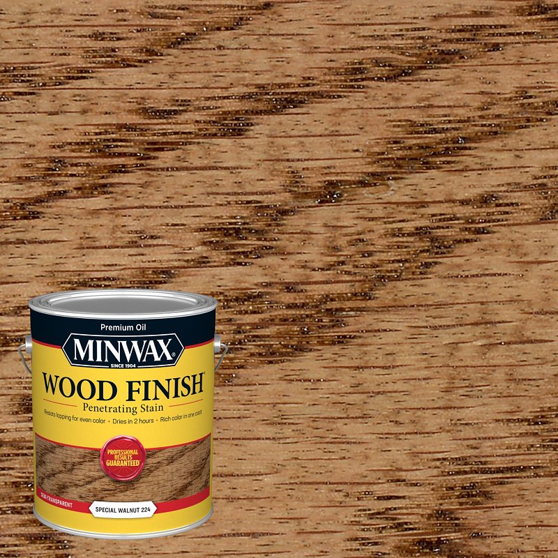 Minwax 71006000 Wood Stain, Oil Base, Special Walnut, Liquid, 1 gal, Can