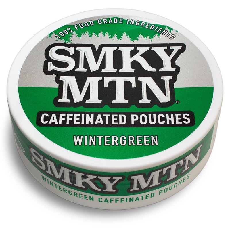 Smokey Mountain 03760 Caffeinated Pouch, Wintergreen, 15 Count, Can