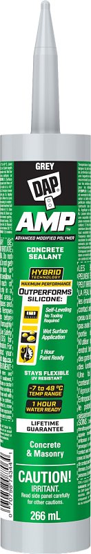 AMP 7079874344 Self-Leveling Sealant, Gray, 24 hr Curing, -7 to 49 deg C, 266 mL Cartridge