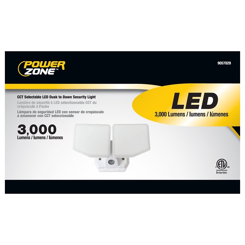 FLOOD LT AC 2HD WHT D2D 3000LM