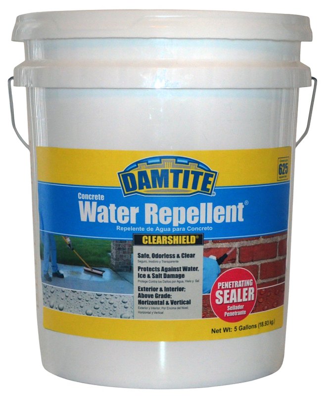 Damtite ClearShield Series 06450 Sealer, White, Liquid, 5 gal, Pail