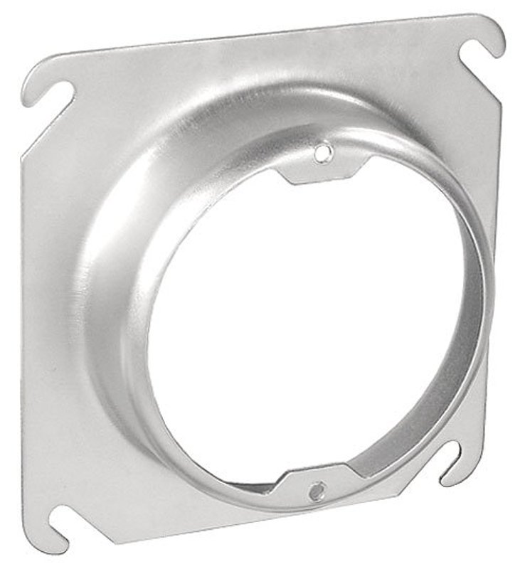 Southwire 52C3-1-UPC Fixture Ring, 4 in L, Square, Steel, Silver, Galvanized