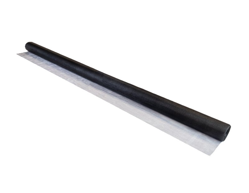 Loxcreen SGI4825B Invisible Mesh, 25 ft L, 48 in W, Fiberglass, Black