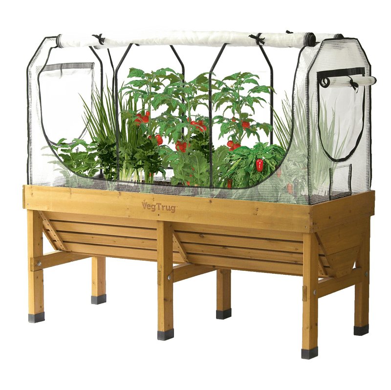 VegTrug Classic MGKIT1244 Greenhouse Frame and Multi-Cover Set, Steel Frame/Polyethylene Cover, Clear