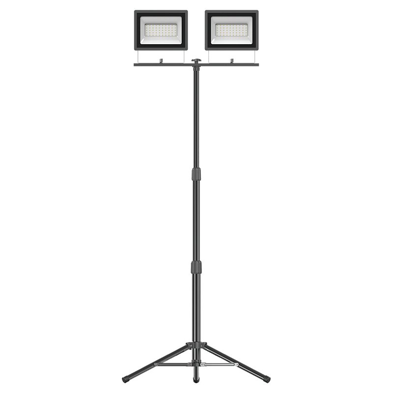 BELL LINK CL-TWL20K Work Light with Tripod, 120 V, 170 W, 2-Lamp, LED Lamp, 20,000 Lumens
