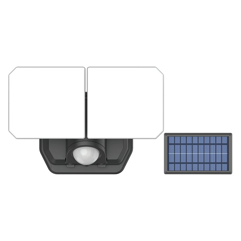 BELL LINK CL-SM1200-2H 2-Head Light with Solar Panel, 3.7 V, 8 W, LED Lamp, Daylight, 1200 Lumens