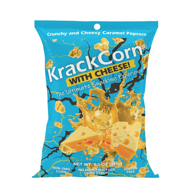 KrackCorn 38959 Popcorn, Cheese, 8.5 oz Bag
