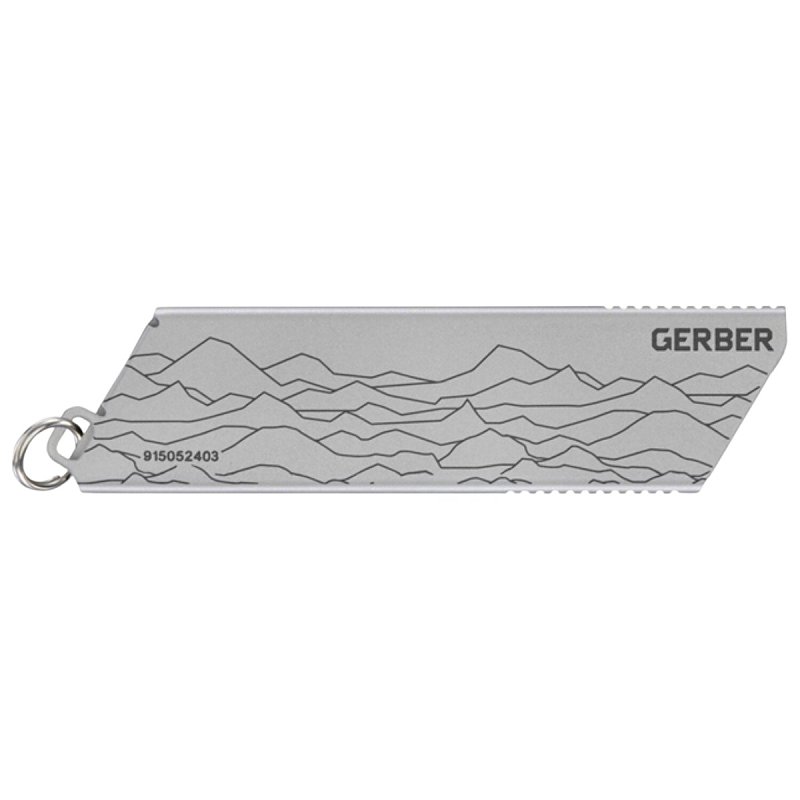 Gerber 1072684 Mini Utility Pocket Knife, Stainless Steel Blade, Silver Handle