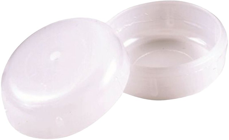 Shepherd Hardware 3040 Furniture Insert Cup, Round, Plastic, White, 1-1/2 in ID Dimensions