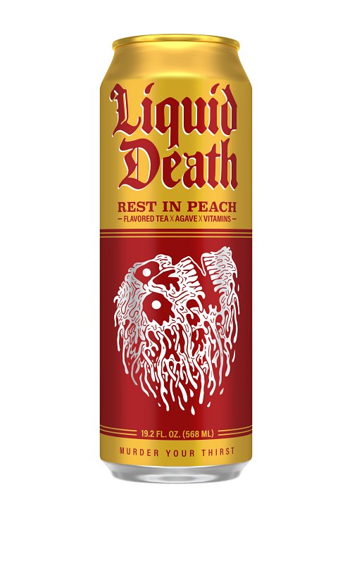 Liquid Death 1700611 Iced Tea, Rest in Peace, 19.2 oz Can