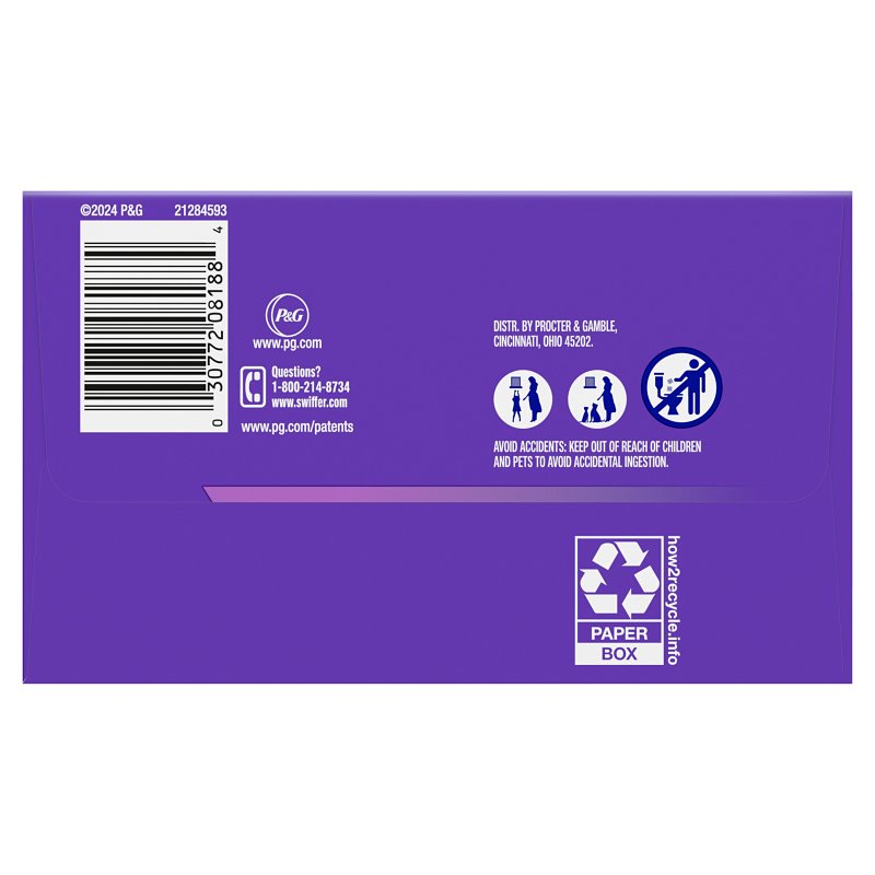 Swiffer 08188 Power Mop Pad Refill, Purple/White