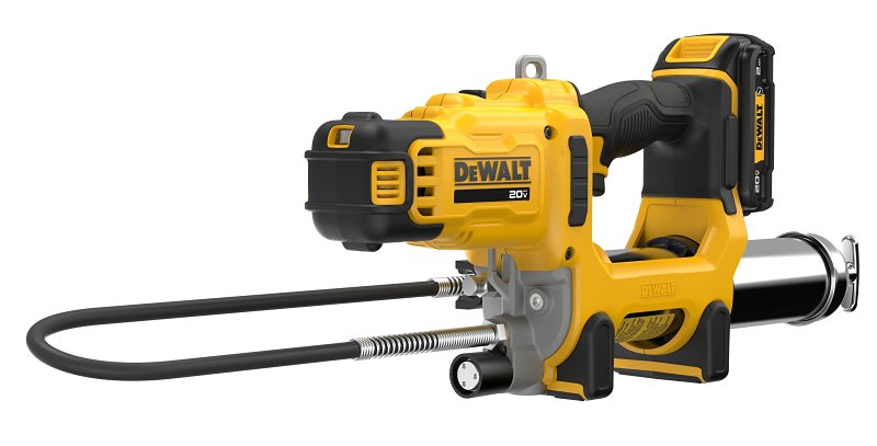 DEWALT DCGG581GD1 Cordless Grease Gun, KIT, 20 V, 14.5 oz Cartridge, 10,000 psi Operating, 2-Speed, 47 in L Hose