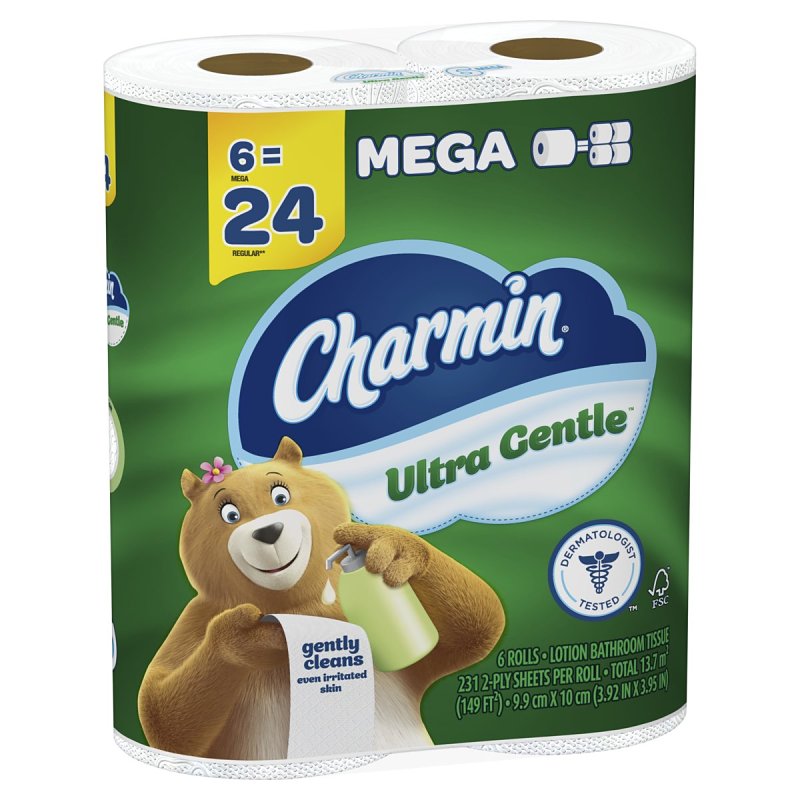 Charmin Ultra Gentle 030772093412 Toilet Paper Roll, 2-Ply