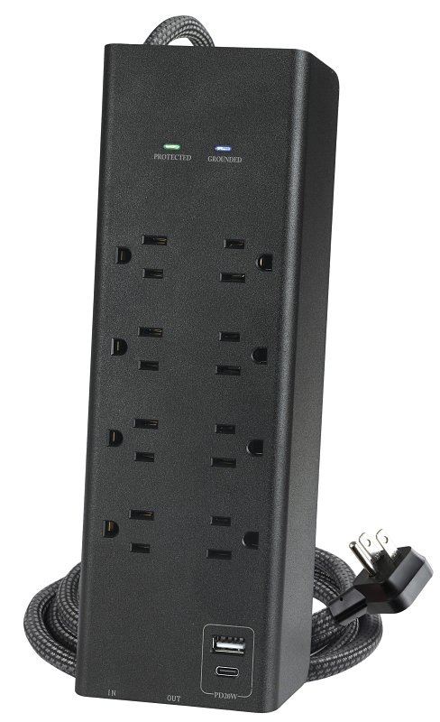 SURGE COAX A&C 3000J BLACK 6FT