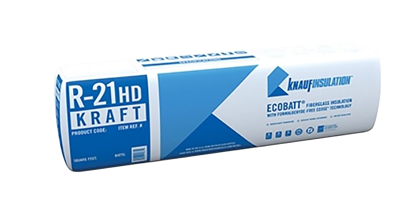 Knauf Insulation B47EV R21K Insulation, 93 in L, 15 in W, R21 R-Value, Fiberglass, Natural Brown