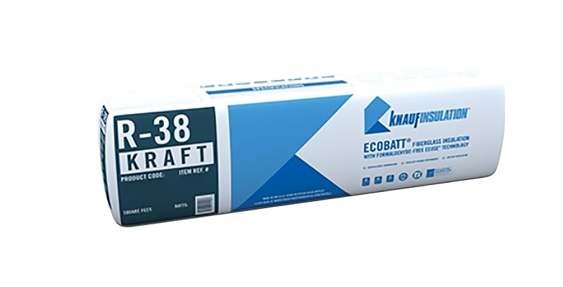 Knauf Insulation B18E R38K Insulation, 48 in L, 16 in W, R38 R-Value, Fiberglass, Natural Brown