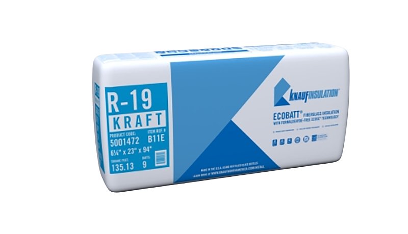 Knauf Insulation B11E R19K Building Insulation, 94 in L, 23 in W, Steel