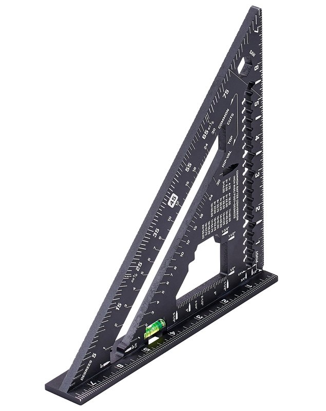 Spec Ops SPEC-SQ-RAF7-E Rafter Square with Vial, 1/16 in Graduation