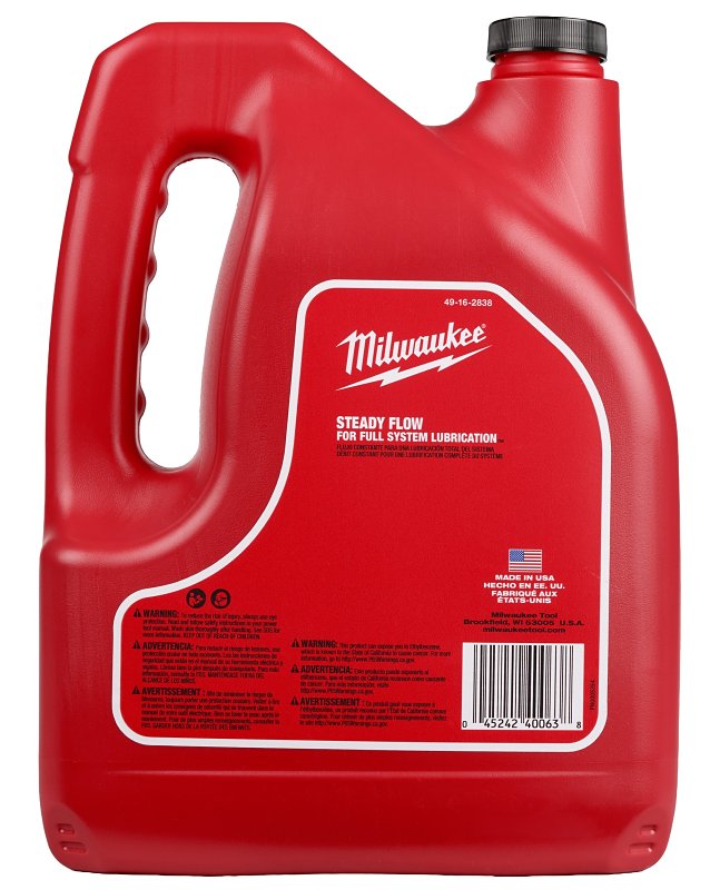 Milwaukee 49-16-2838 All-Season Bar and Chain Oil, Amber, >93 deg C Flash, 1 ga