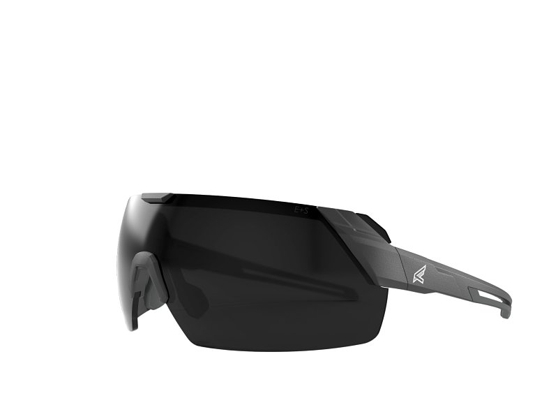 Edge Makalu Series MK116 Safety Glasses, Impact-Resistant Lens, Polycarbonate Lens, Nylon Frame, Black Frame