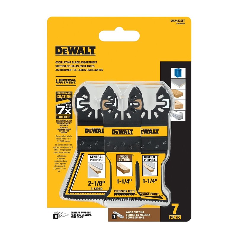 DEWALT DWA427SET Oscillating Blade Set, Bi-Metal