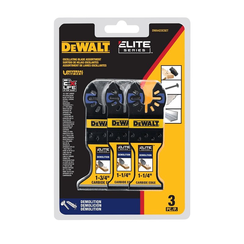 DEWALT ELITE Series DWA423CSET Oscillating Demo Assortment, Carbide