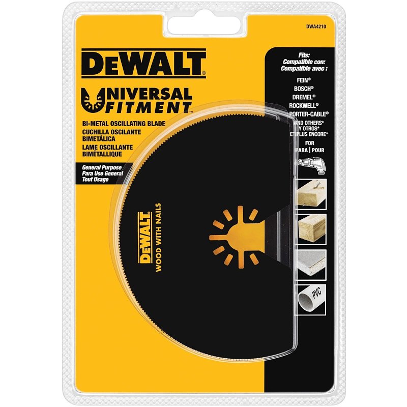DEWALT DWA4210 Oscillating Blade, 4 in, HSS