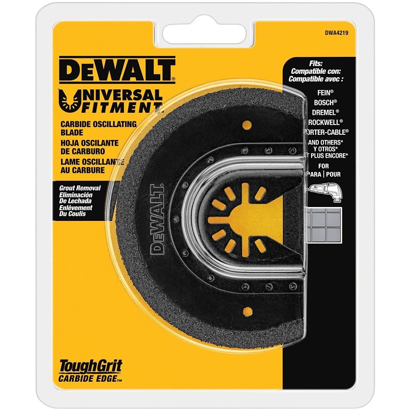 DEWALT DWA4219 Grout Removal Blade, 3-5/8 in, Steel