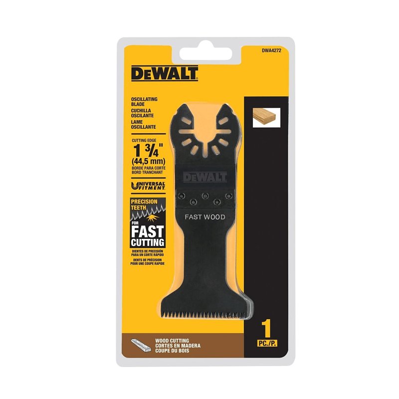 DEWALT DWA4272 Oscillating Tool Blade, 1-3/4 in, HCS