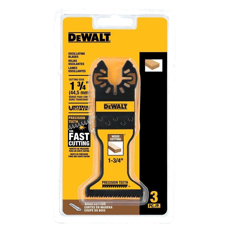 DEWALT DWAXR4272-3 Oscillating Tool Blade, 1-3/4 in