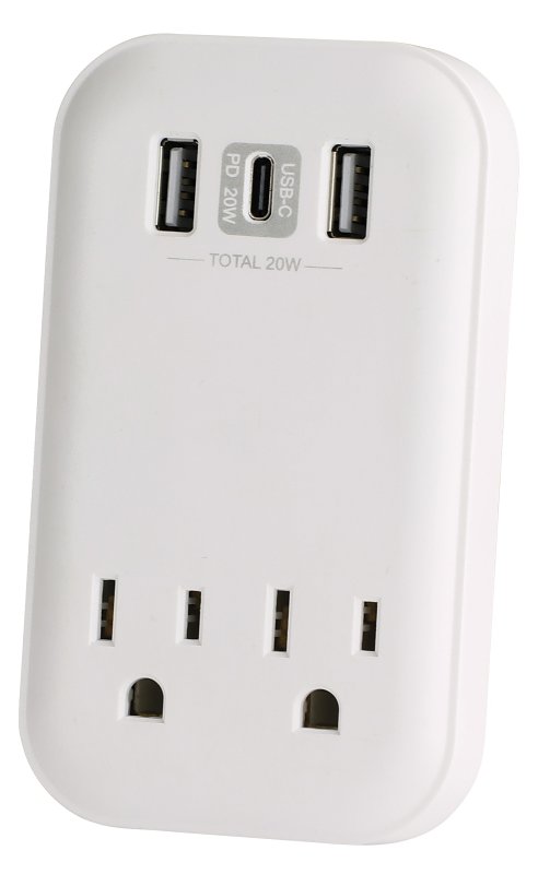 SURGE TAP 2 USB-A&1USB-C 900J