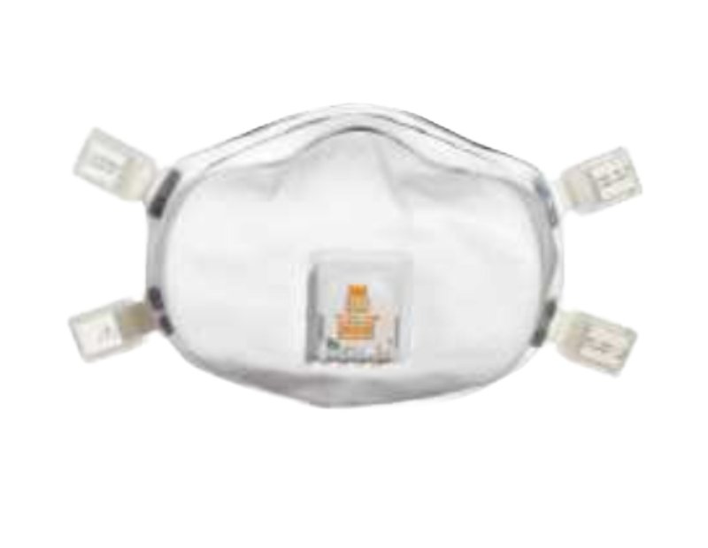 3M TEKK Protection 8233PA1-A/R-8833 Disposable Valved Respirator, N100 Filter Class, White