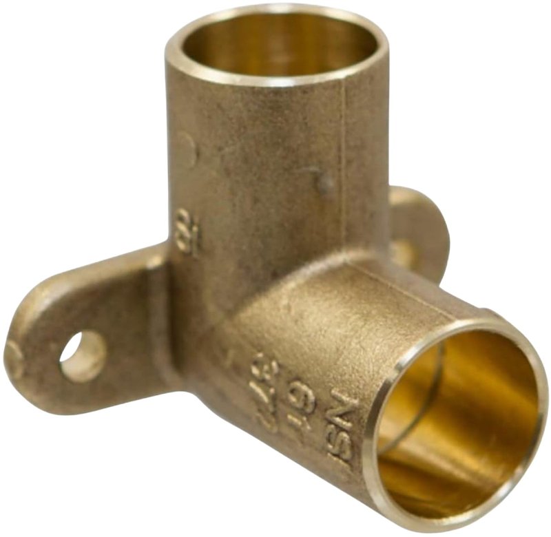 Nibco C7075-LF Series BF0240L Forged Drop Elbow, 1/2 in, Sweat, 90 deg Angle, Bronze, 577 psi Pressure
