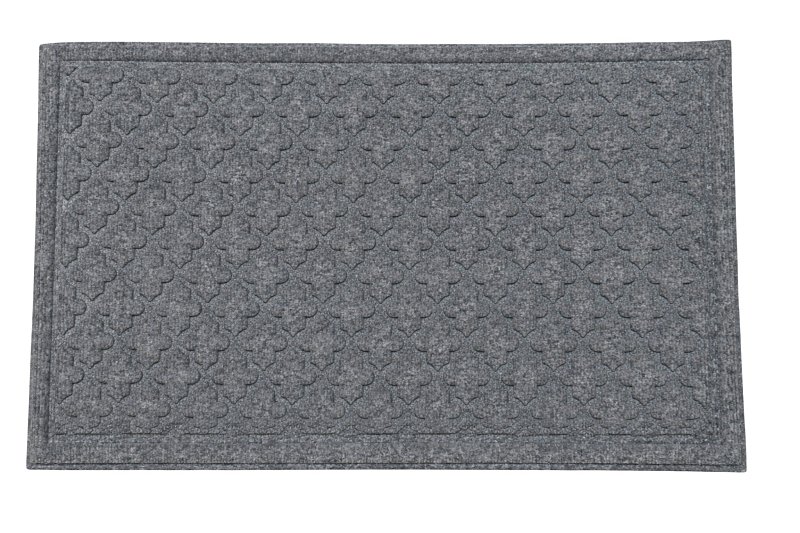 Toccoa Mats SB1001041 Door Mat, 30 in L, 18 in W, Rubber, Slate Gray