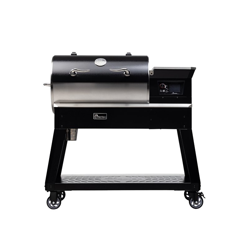 Recteq The Patio Legend 400 Series RT-400 Wood Pellet Wi-Fi Grill, 400 sq-in Primary Cooking Surface, Black/Silver