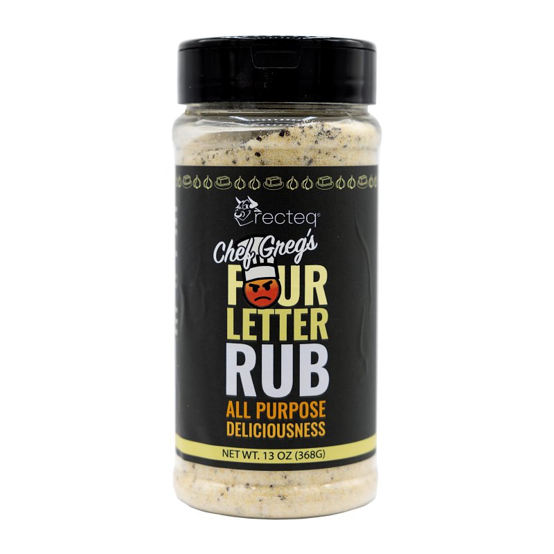 Recteq GMFOLE Chef Greg 4-Letter Rub, 13 oz Bottle