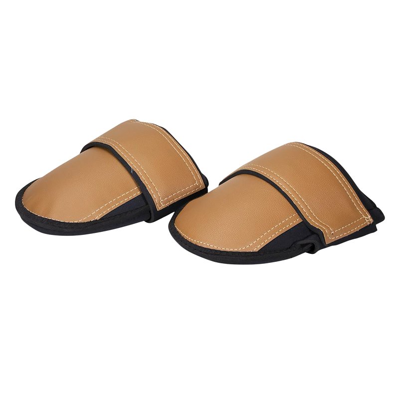 Marshalltown FFKP Knee Pad, L, Leather Cap, Rubber Pad, 1-Strap, Hook and Loop