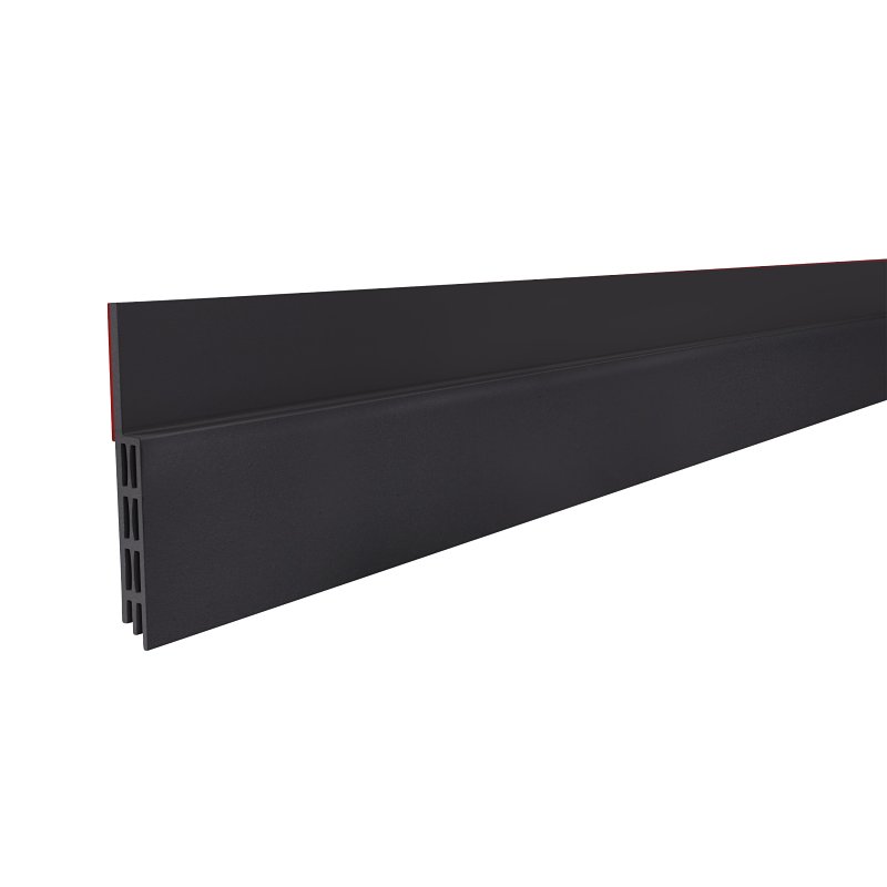 Frost King EZ111BK Self-Stick Sweep, 36 in L, 1-1/2 in W, Vinyl Insert