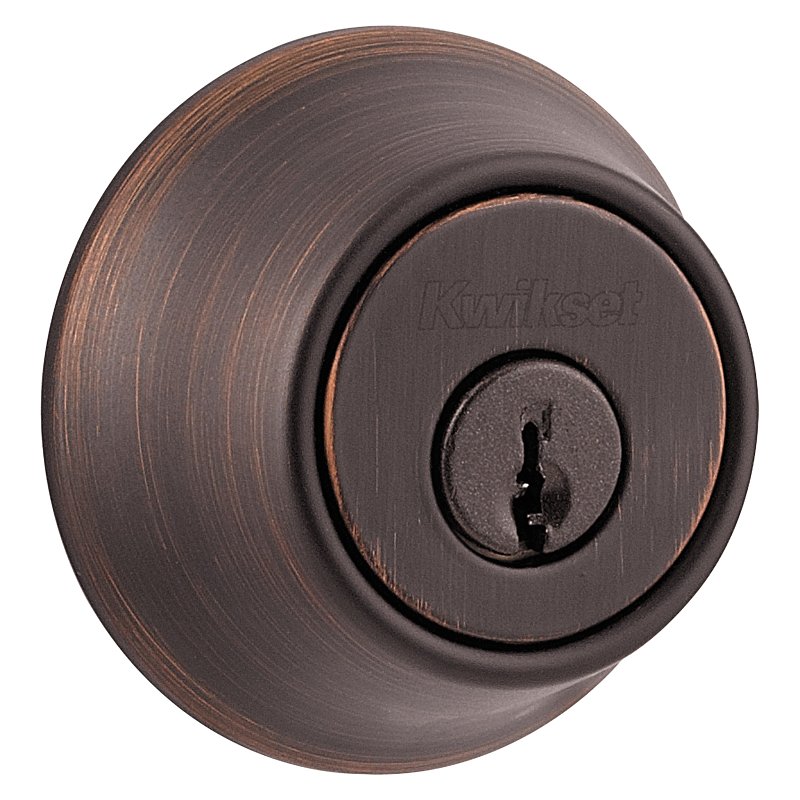 Kwikset 665 Series 665 11P 6AL STR KP K3 Deadbolt, 3 Grade, Keyed Key, Zinc, Venetian Bronze, 2-3/8, 2-3/4 in Backset